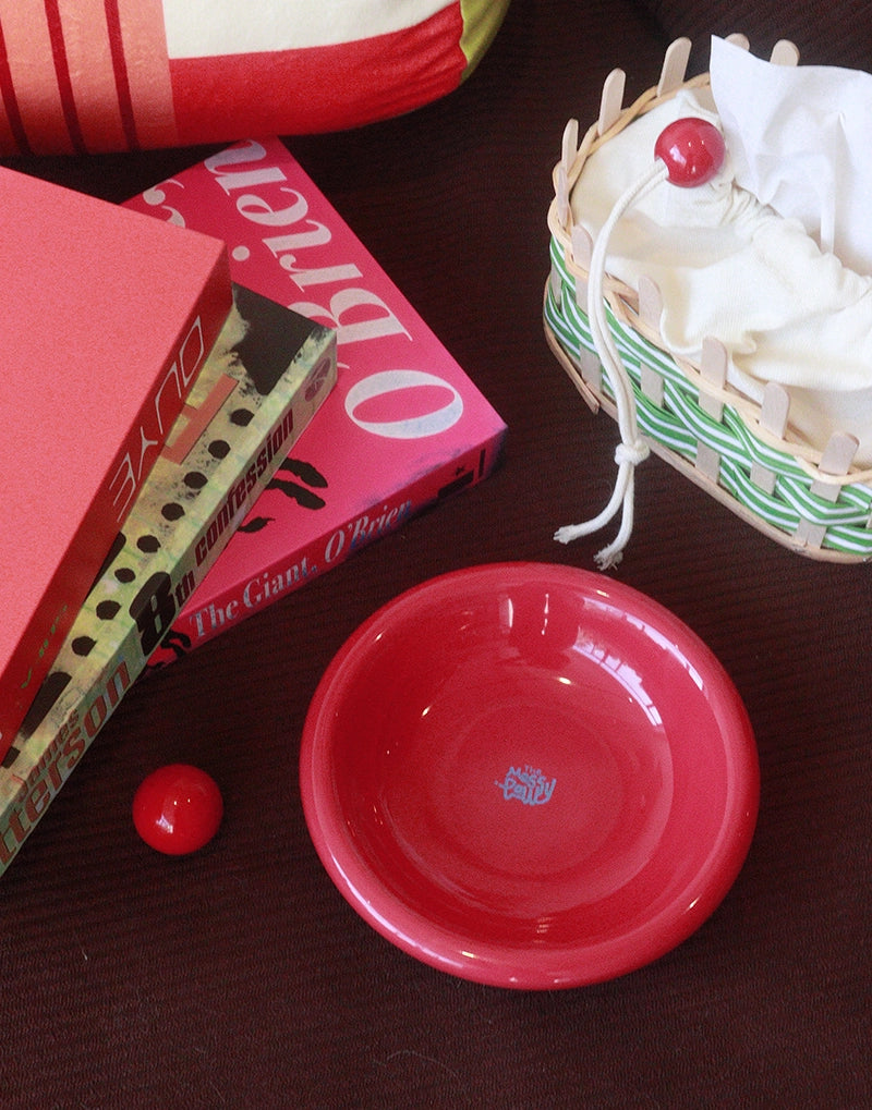HALO HANDMADE SHALLOW CERAMIC PET BOWL