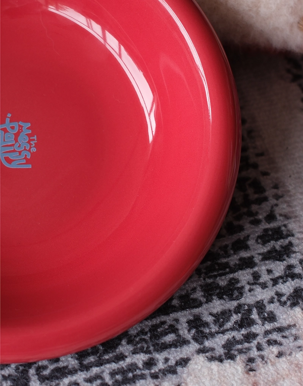 HALO HANDMADE SHALLOW CERAMIC PET BOWL