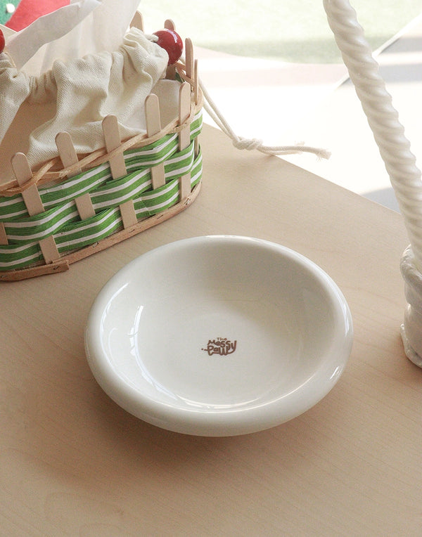 HALO HANDMADE SHALLOW CERAMIC PET BOWL