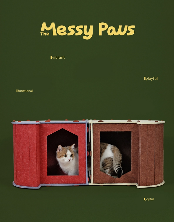 COMMA PREMIUM FELT CAT TUNNELS