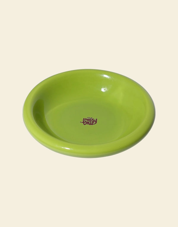HALO HANDMADE SHALLOW CERAMIC PET BOWL