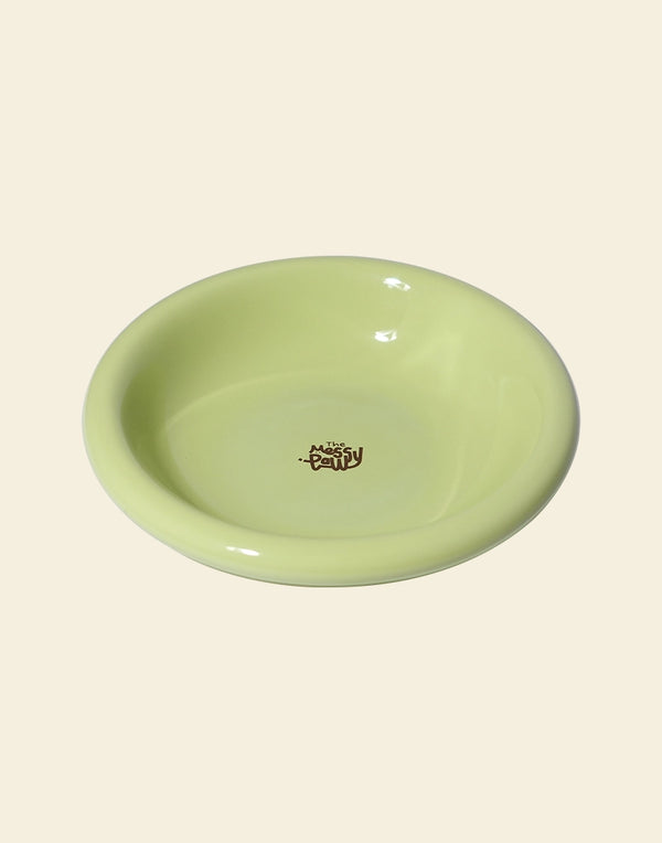 HALO HANDMADE SHALLOW CERAMIC PET BOWL