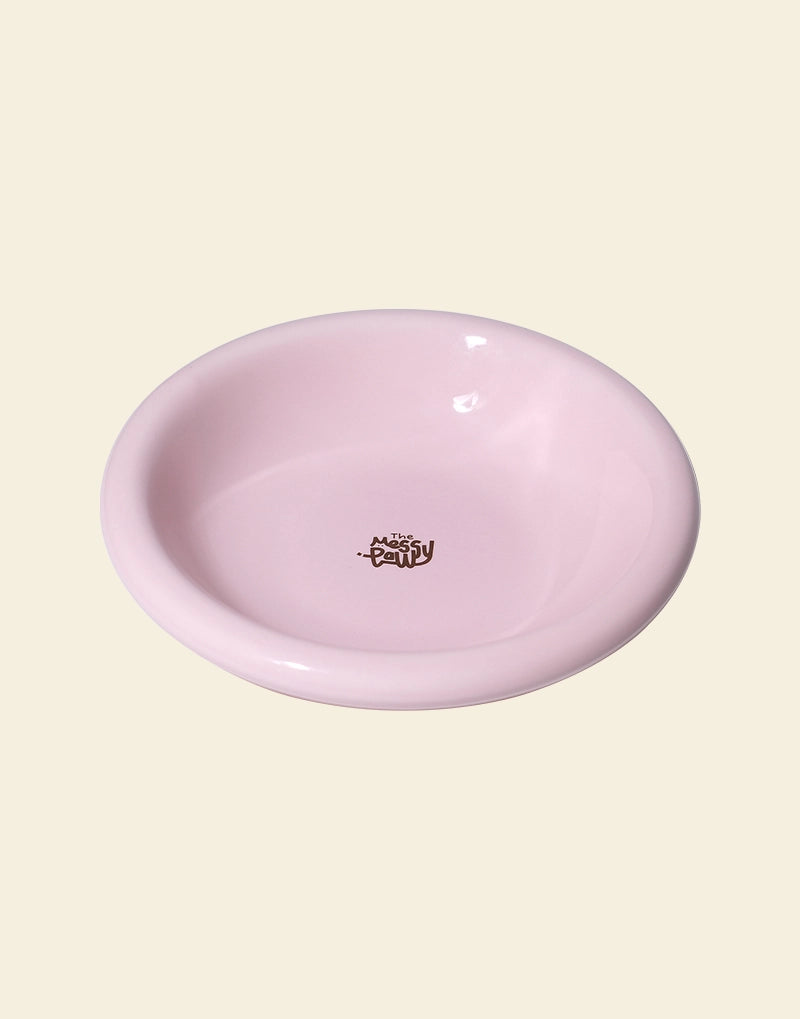HALO HANDMADE SHALLOW CERAMIC PET BOWL