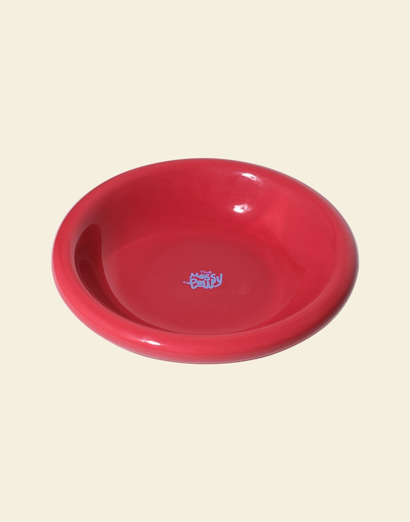 HALO HANDMADE SHALLOW CERAMIC PET BOWL