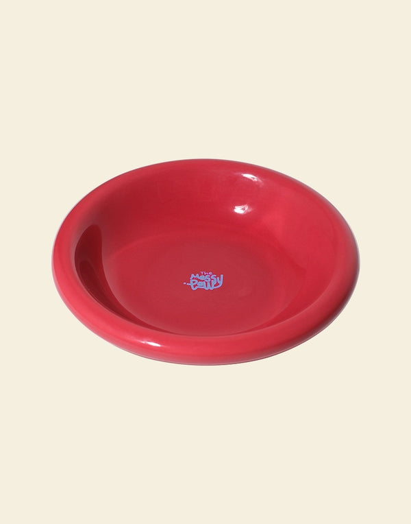 HALO HANDMADE SHALLOW CERAMIC PET BOWL