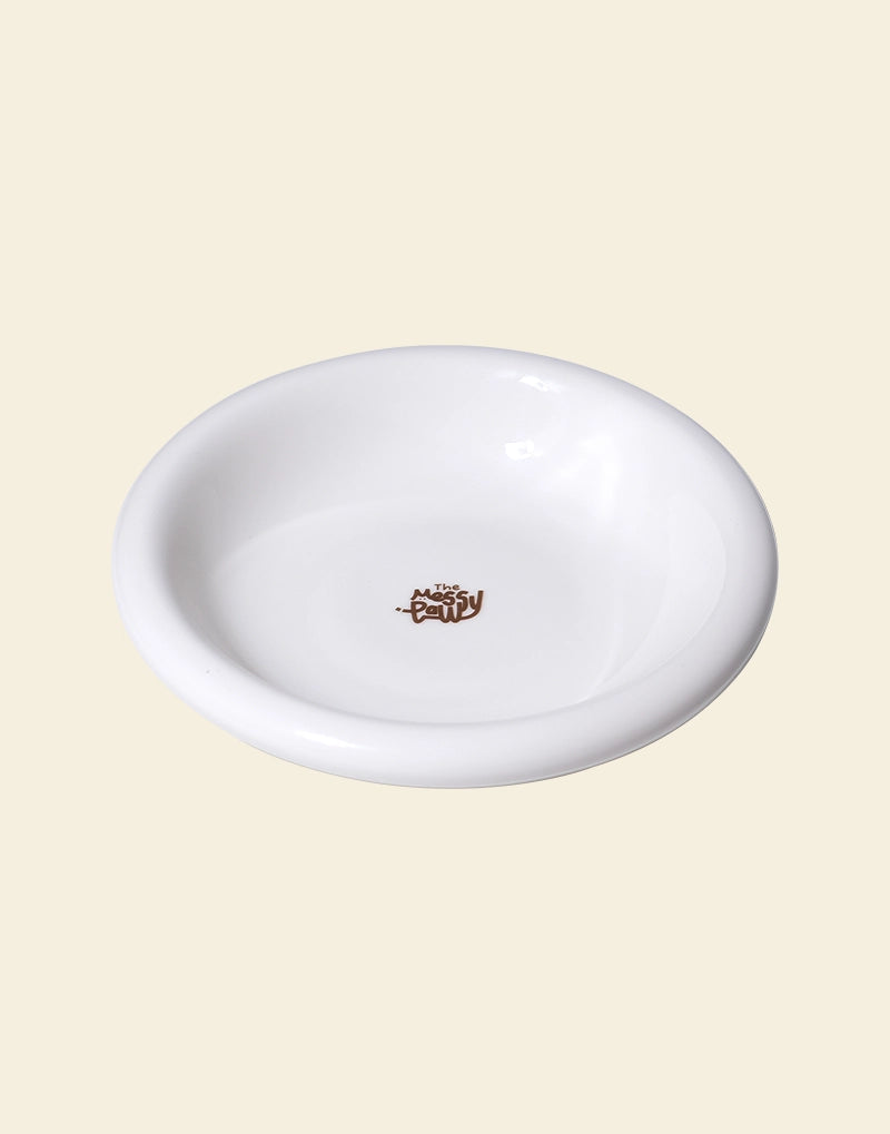 HALO HANDMADE SHALLOW CERAMIC PET BOWL