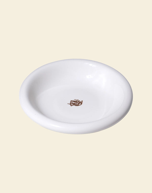 HALO HANDMADE SHALLOW CERAMIC PET BOWL