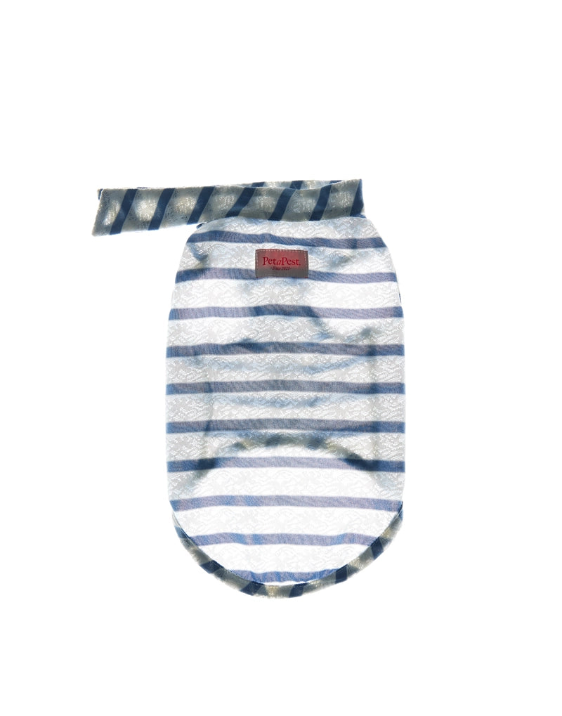 LACE STRIPE SUMMER TOP