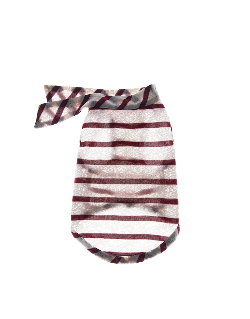 LACE STRIPE SUMMER TOP