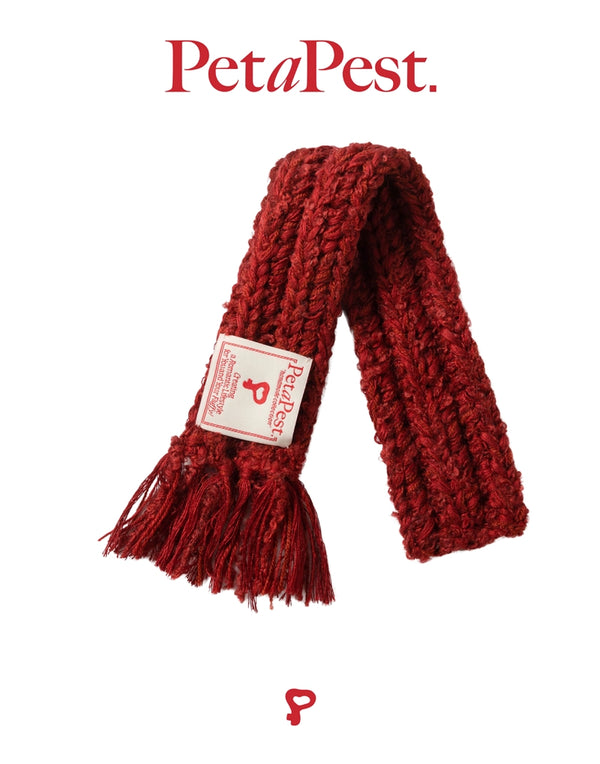 HAND-CROCHETED FRINGED SCARF
