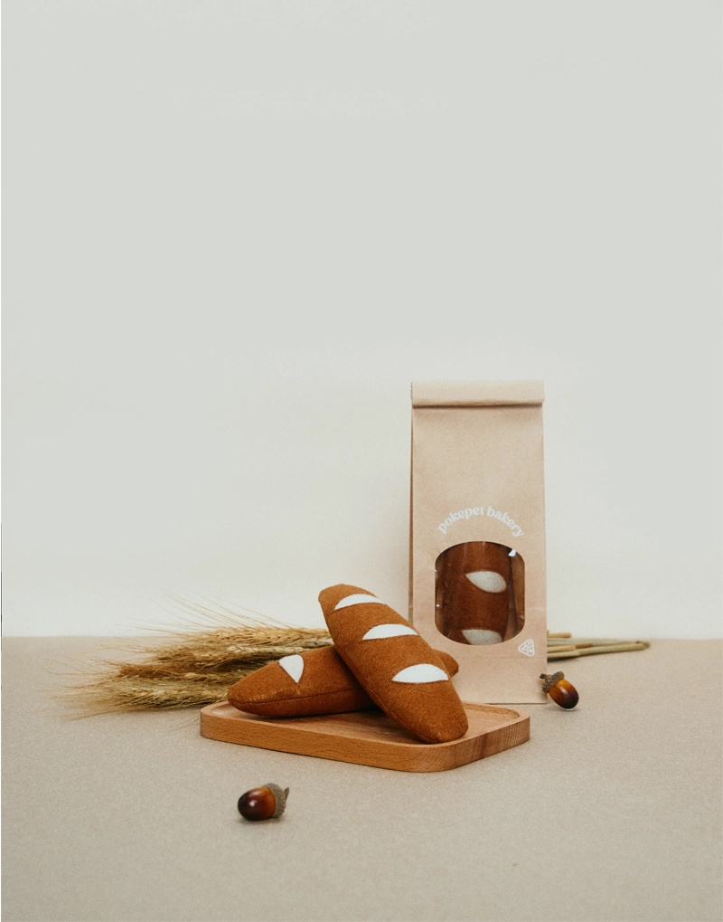 BAGUETTE & EGG CATNIP TOY