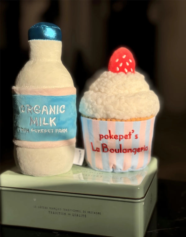 CUPCAKE & MILK SQUEAKY TOY