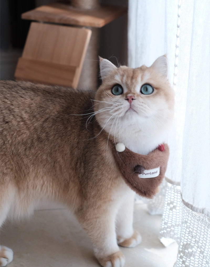 CelebriPaw Plush Bandana Bib – Birthday Pet Scarf for Cats & Dogs