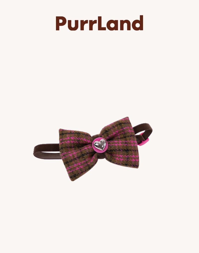 TweedTie Colorblock Bow – Birthday-Ready Pet Necktie