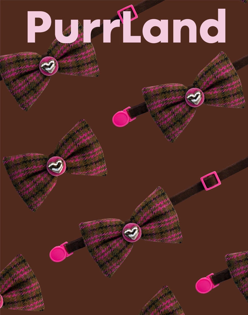 TweedTie Colorblock Bow – Birthday-Ready Pet Necktie
