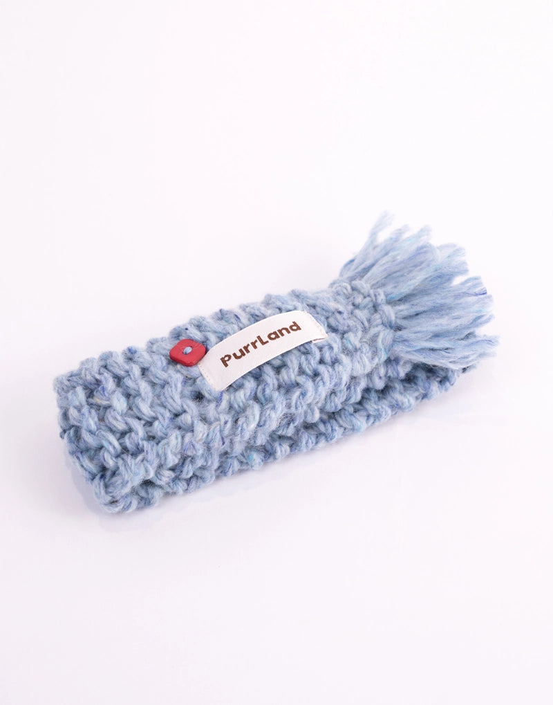 ColorKnit Speckled Pet Scarf – Handcrafted Warm Gift for Cats & Dogs