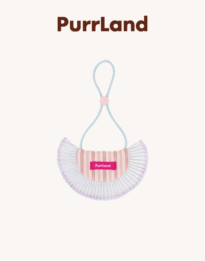 Blush Striped Birthday Bandana – Stylish Pet Bib for Cats & Dogs
