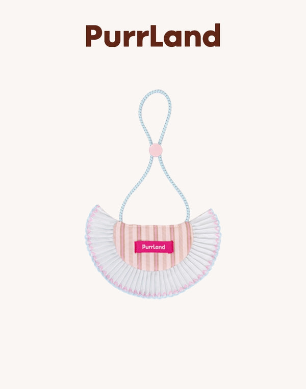Blush Striped Birthday Bandana – Stylish Pet Bib for Cats & Dogs