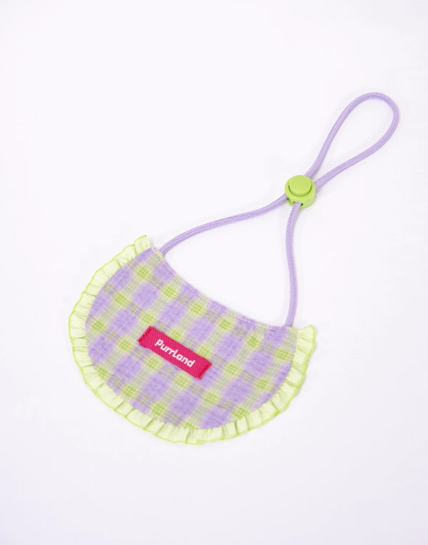 Lilac & Sage Stripe Bandana – A Soft Accent for Celebratory Days