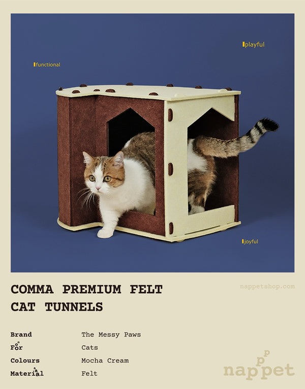 COMMA PREMIUM FELT CAT TUNNELS