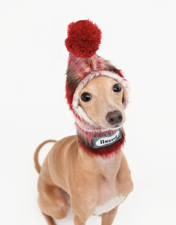 MERRY POM HAT – RED POM & GREEN POM