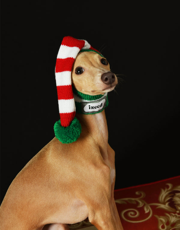 CHRISTMAS KNIT POM HAT