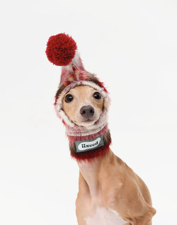 MERRY POM HAT – RED POM & GREEN POM