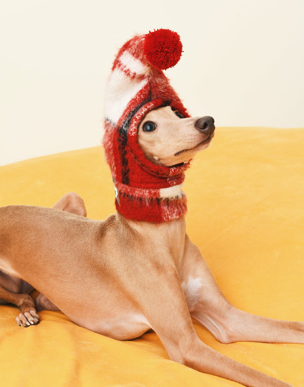 MERRY POM HAT – RED POM & GREEN POM