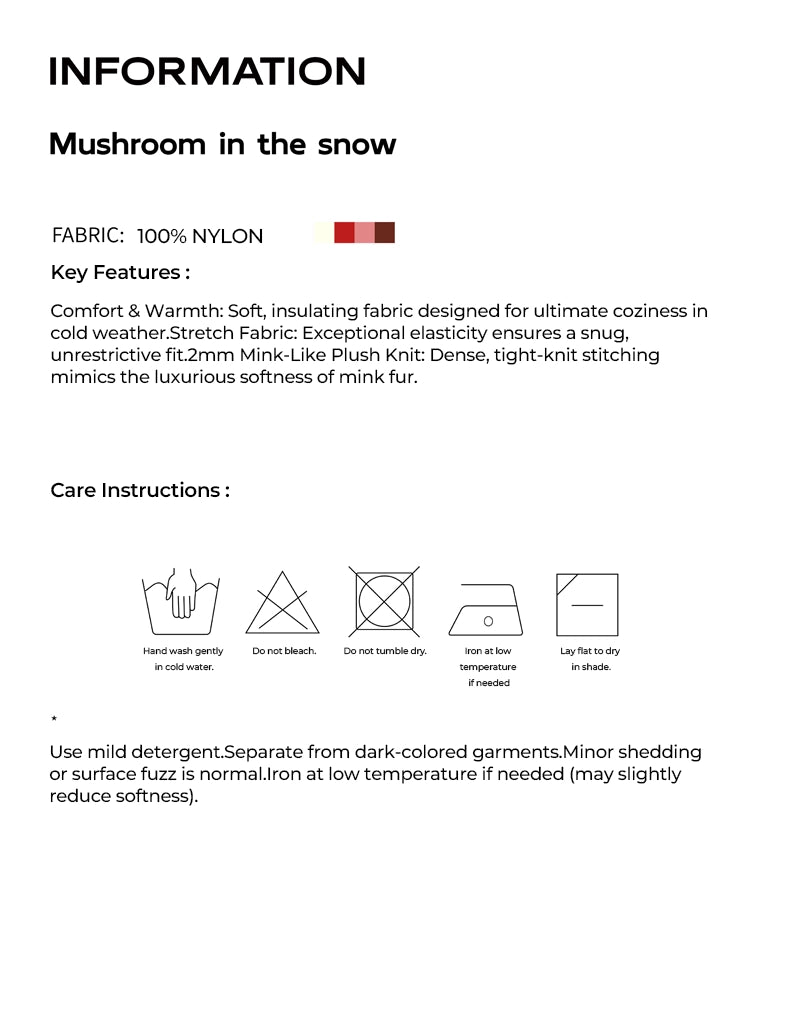 MUSHROOM IN SNOW