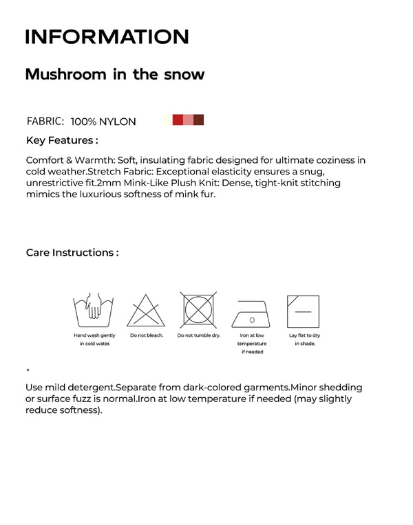 MUSHROOM IN SNOW