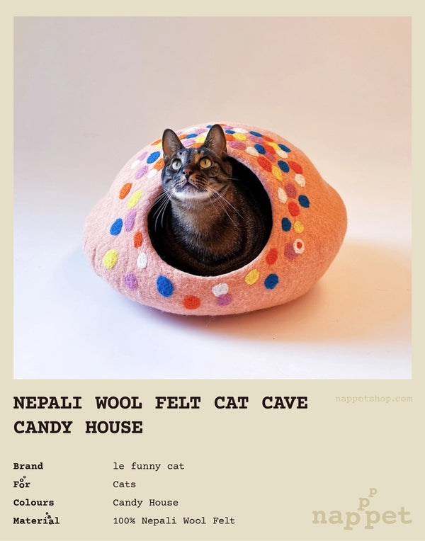 NEPALI WOOL FELT CAT CAVE – CANDY HOUSE