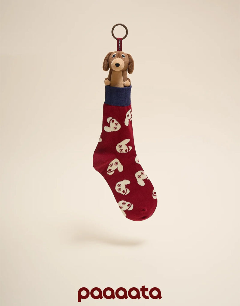 SAUSAGE DOG CHARACTER SOCKS
