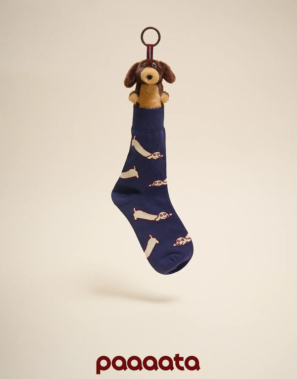 SAUSAGE DOG CHARACTER SOCKS