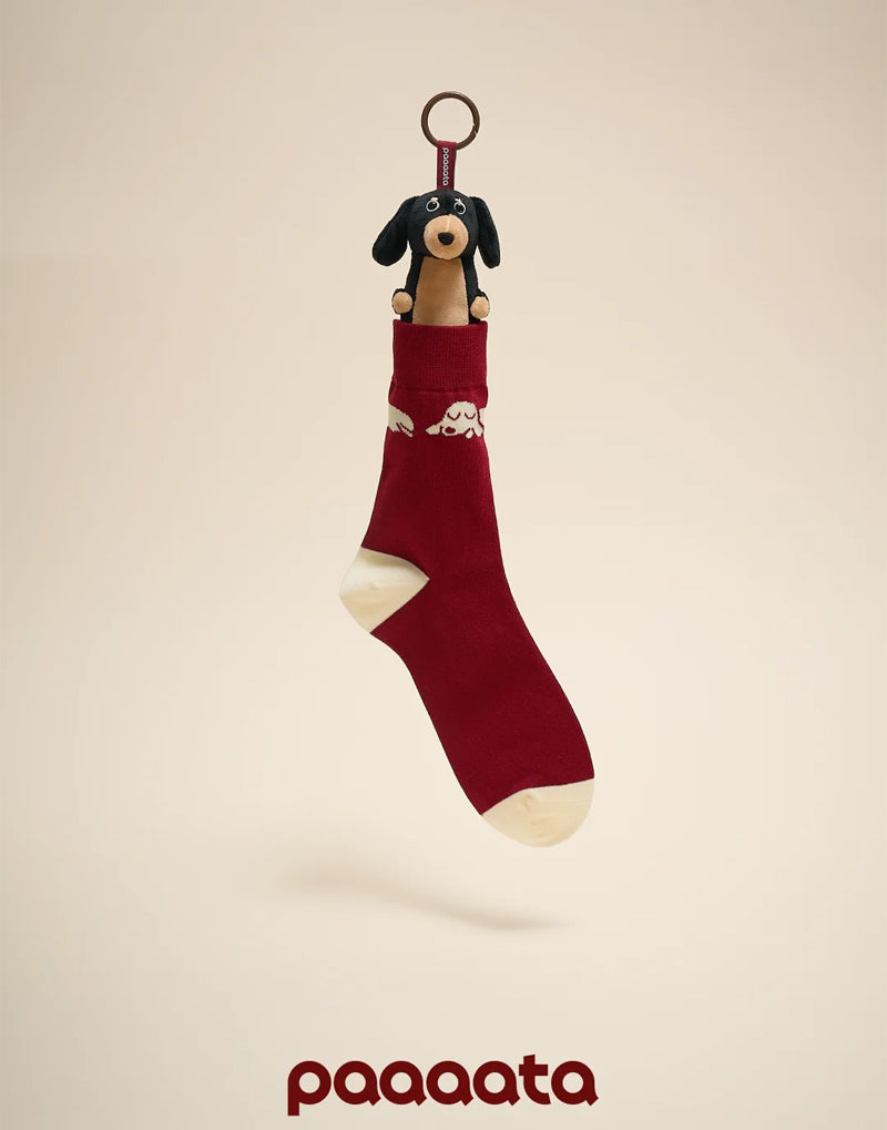 SAUSAGE DOG CHARACTER SOCKS