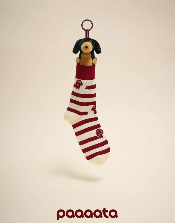 SAUSAGE DOG CHARACTER SOCKS