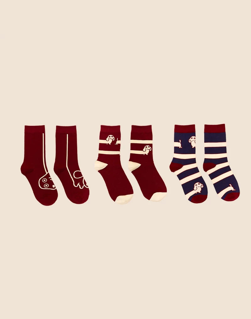 SAUSAGE DOG SOCKS– LIGHT COTTON SERIES