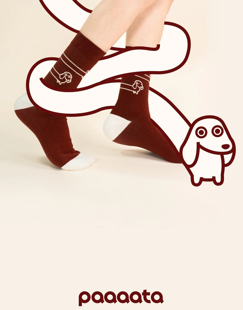 SAUSAGE DOG SOCKS– LIGHT COTTON SERIES