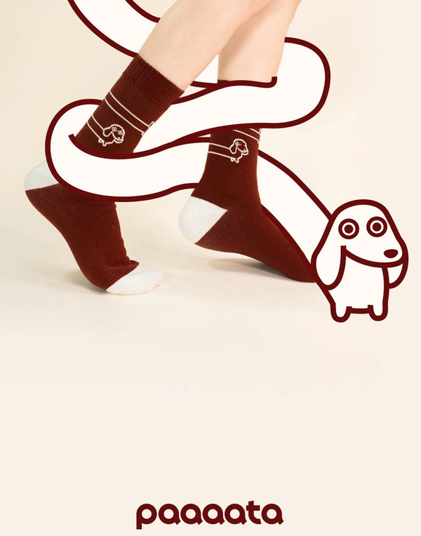 SAUSAGE DOG SOCKS– LIGHT COTTON SERIES