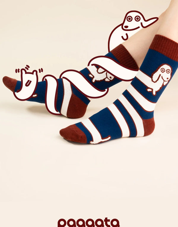 SAUSAGE DOG SOCKS– LIGHT COTTON SERIES
