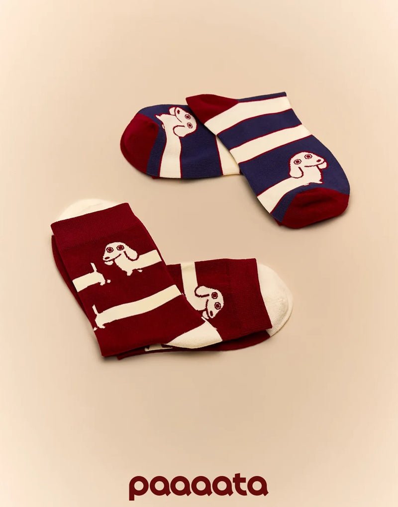 SAUSAGE DOG SOCKS– LIGHT COTTON SERIES
