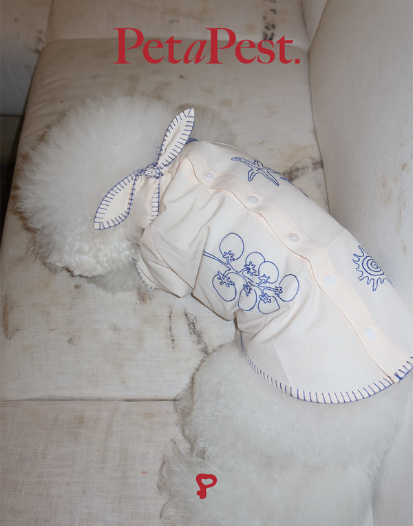 EMBROIDERED RESORT PET SHIRT
