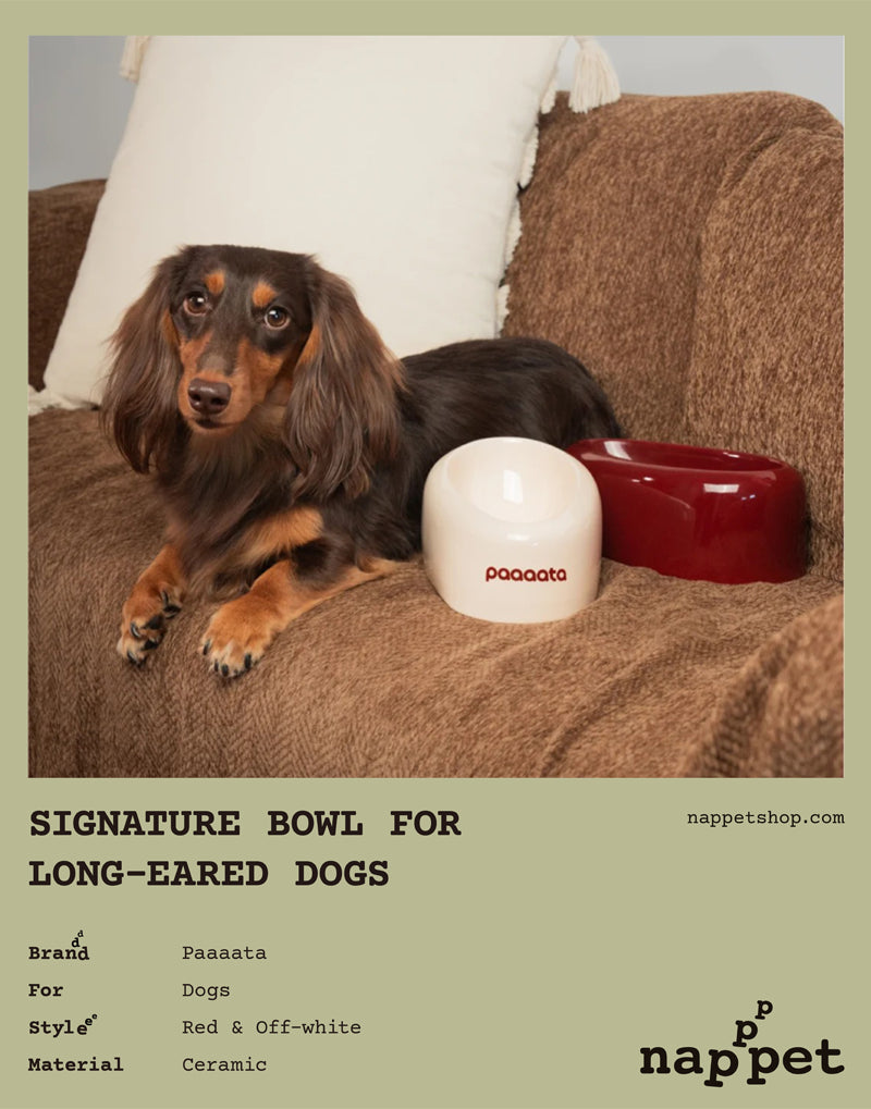 SIGNATURE BOWL & MAT FOR LONG-EARED DOGS