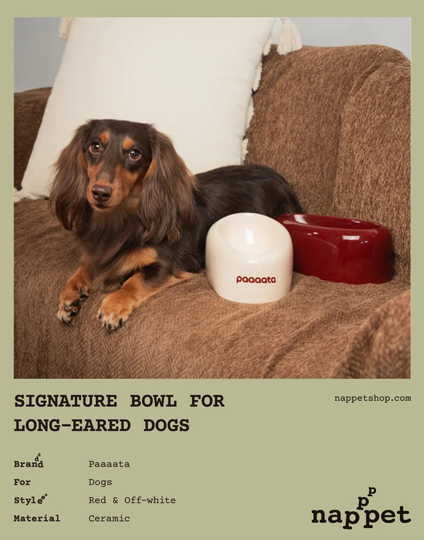 SIGNATURE BOWL & MAT FOR LONG-EARED DOGS
