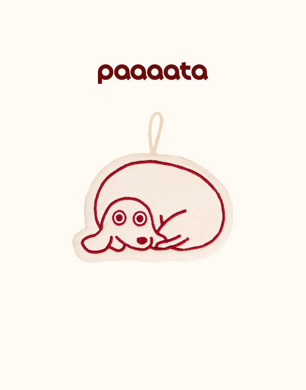 DACHSHUND PLUSH HAND TOWEL