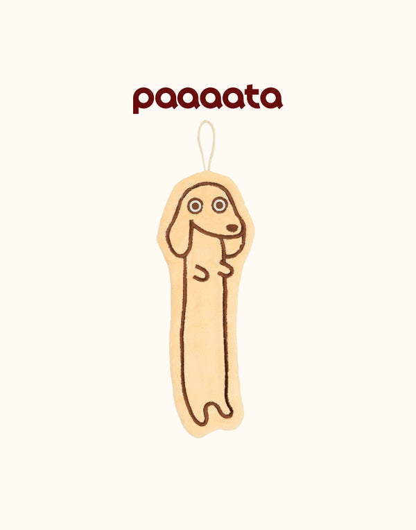DACHSHUND PLUSH HAND TOWEL