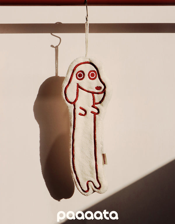 DACHSHUND PLUSH HAND TOWEL