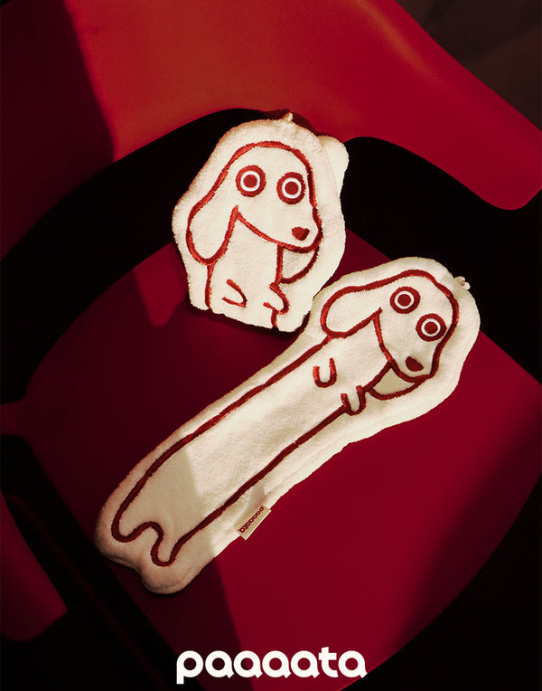 DACHSHUND PLUSH HAND TOWEL