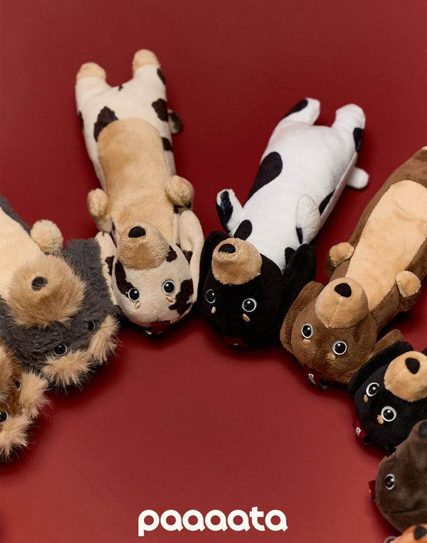 PLUSH SAUSAGE DOG CHARM – COFFEE SERIES