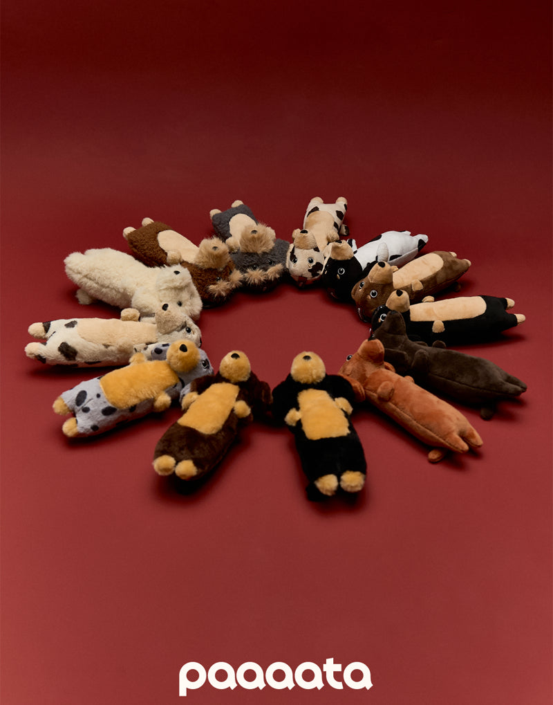 PLUSH SAUSAGE DOG CHARM – COFFEE SERIES