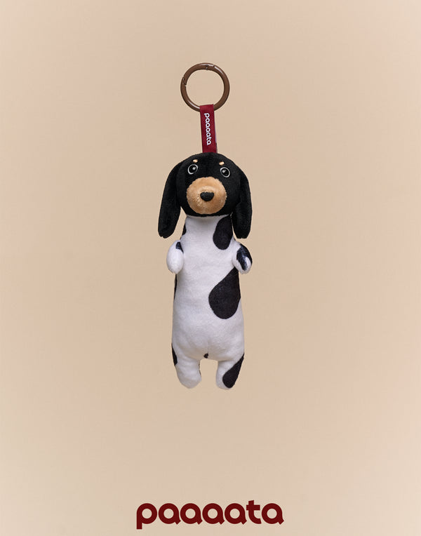 PLUSH SAUSAGE DOG CHARM – COFFEE SERIES
